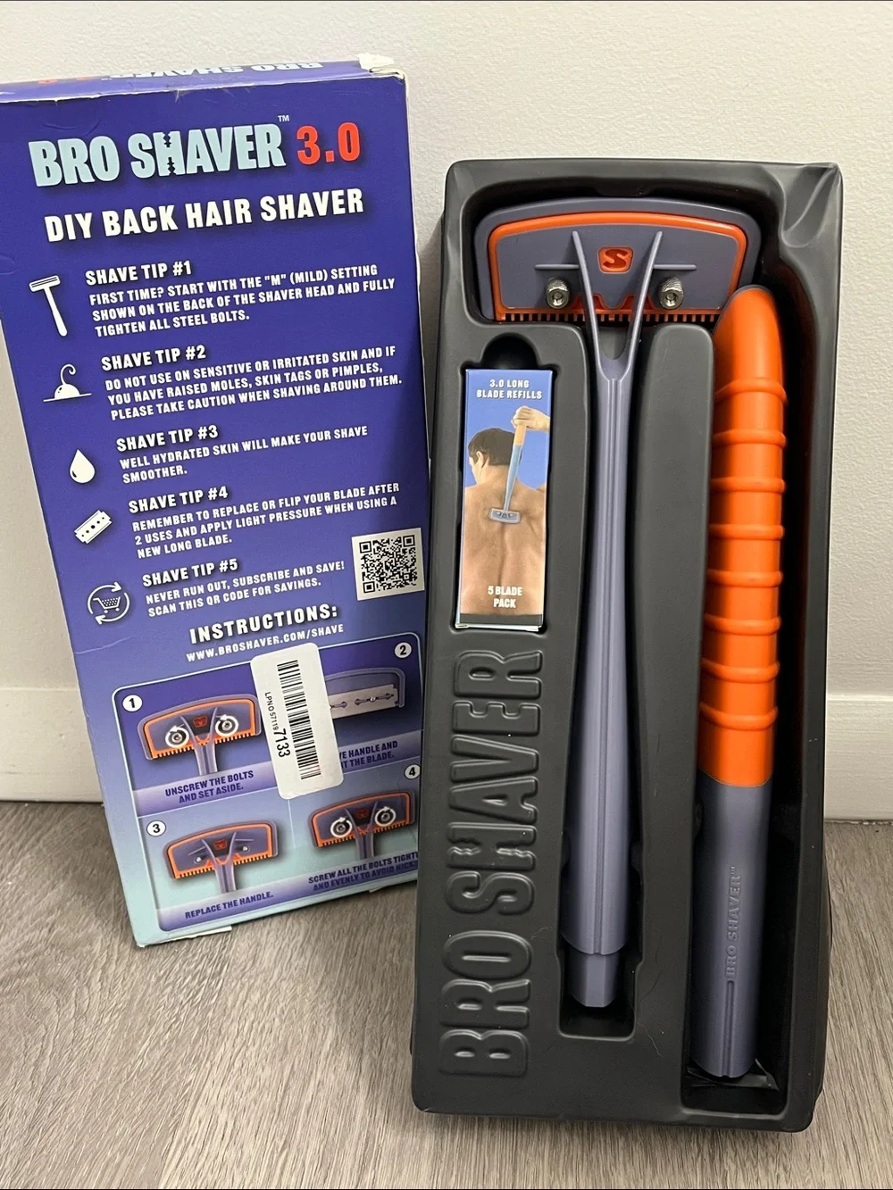Bro shaver 3.0 back hair shaver